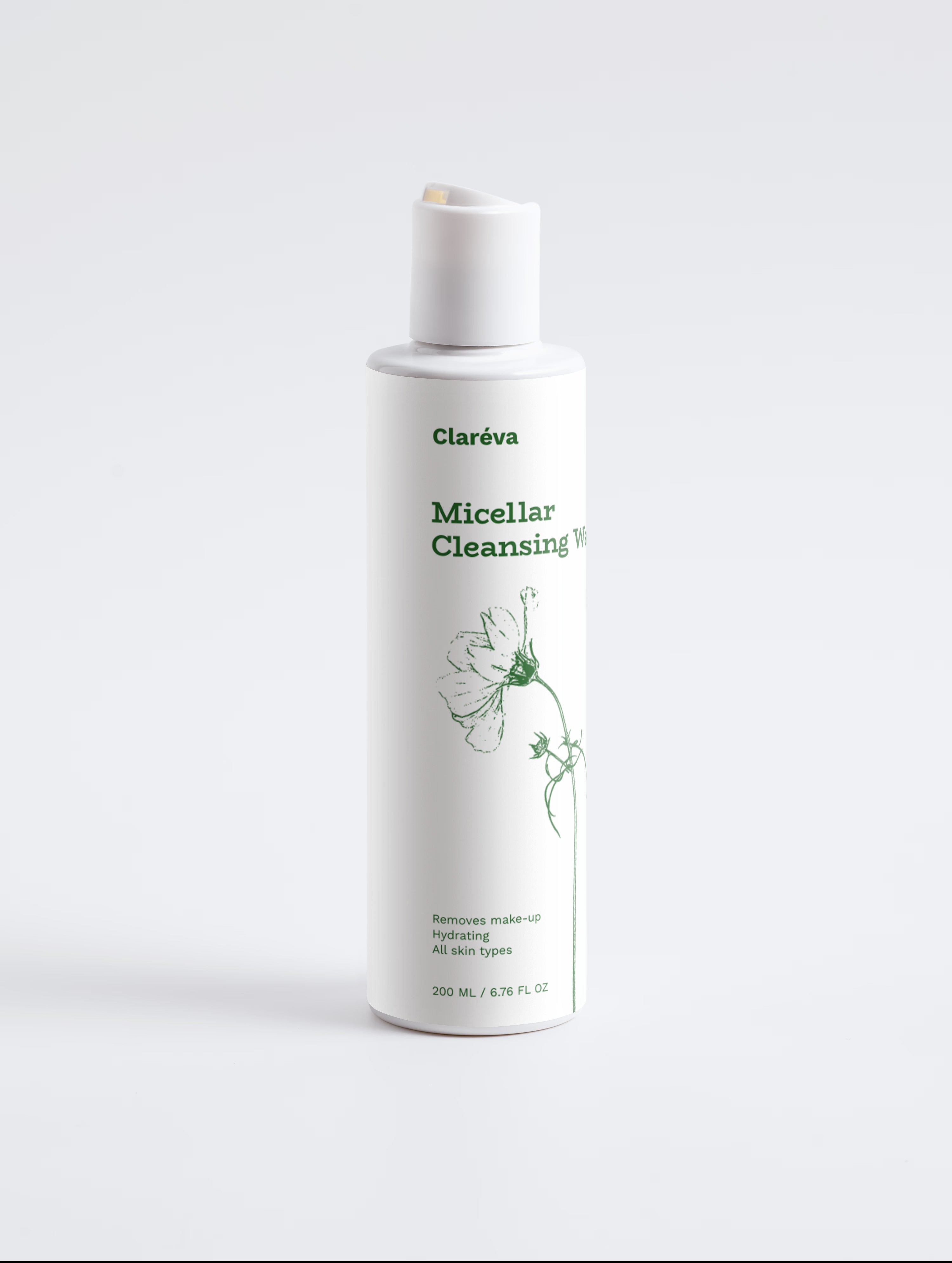 Micellar Cleansing Water 200ml – Cleanser by Claréva