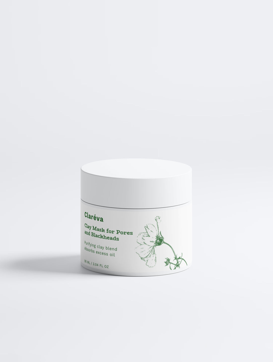 Clay Mask, Ecocert Natural 90ml – Face Mask by Claréva