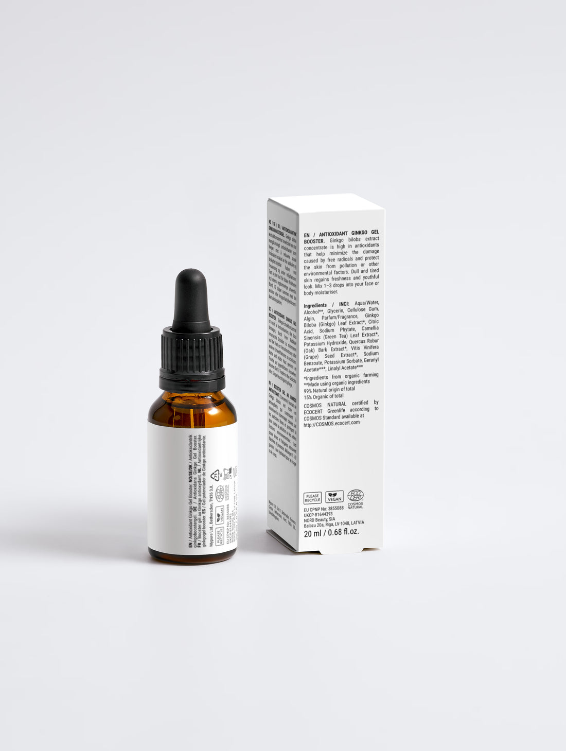 Antioxidant Ginkgo Gel Booster 30ml – Booster by Claréva