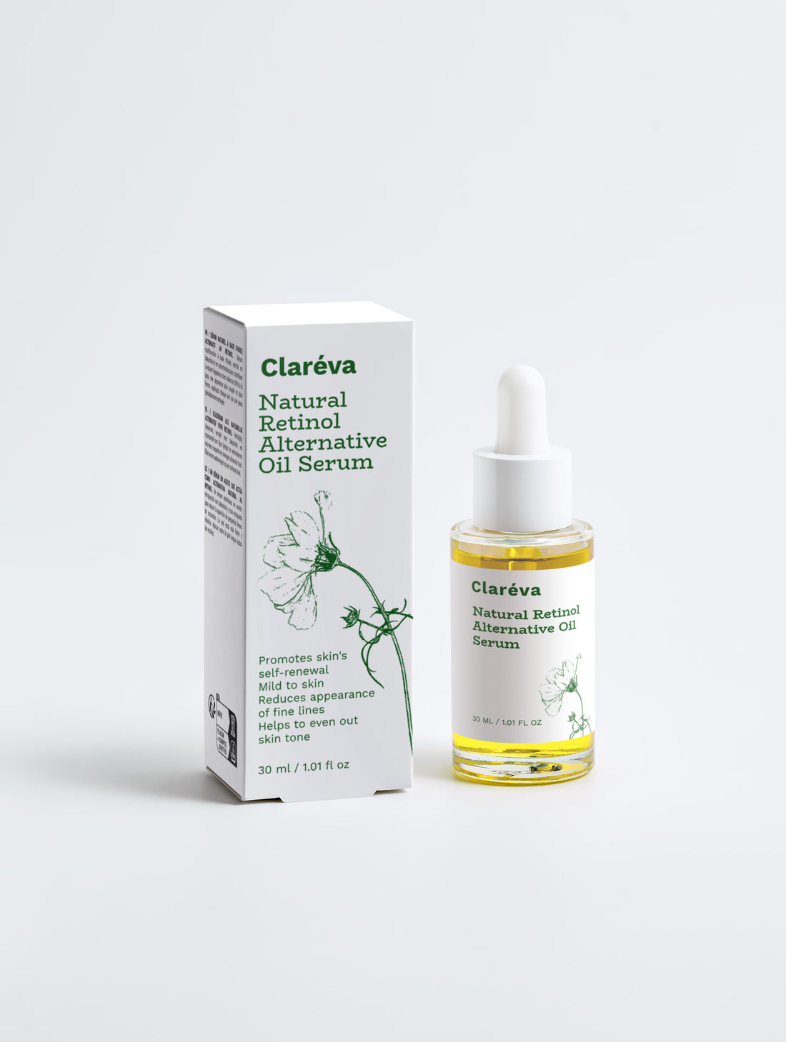 Natural Retinol Alternative Oil Serum 30ml – Facial Oil by Claréva