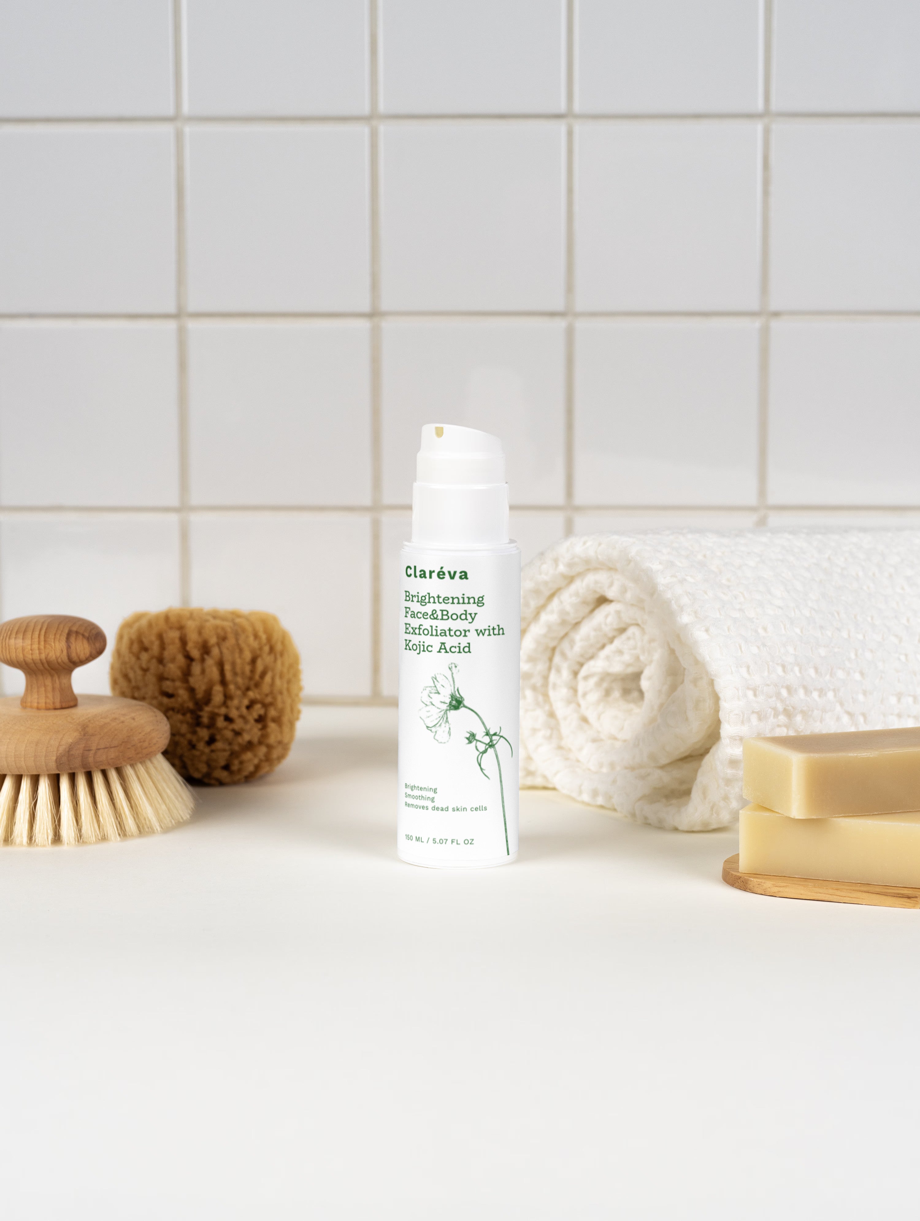 Brightening Face &amp; Body Exfoliator 150ml – Exfoliator by Claréva