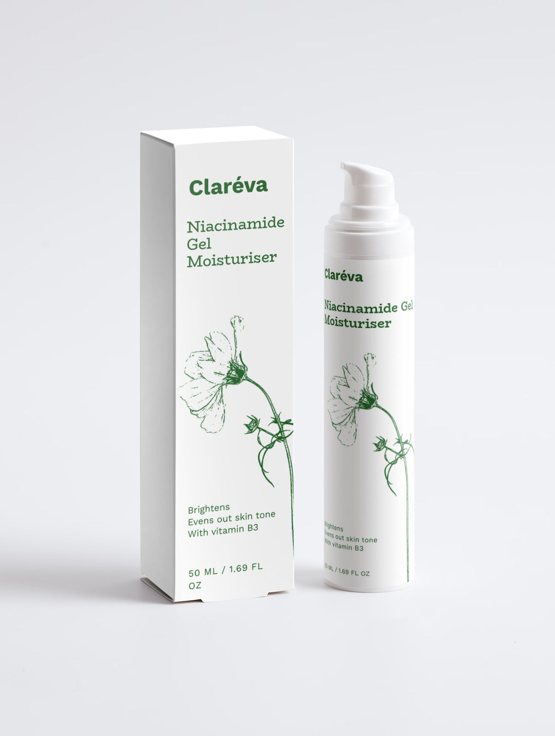 Niacinamide Gel Moisturizer 50ml – Moisturiser by Claréva