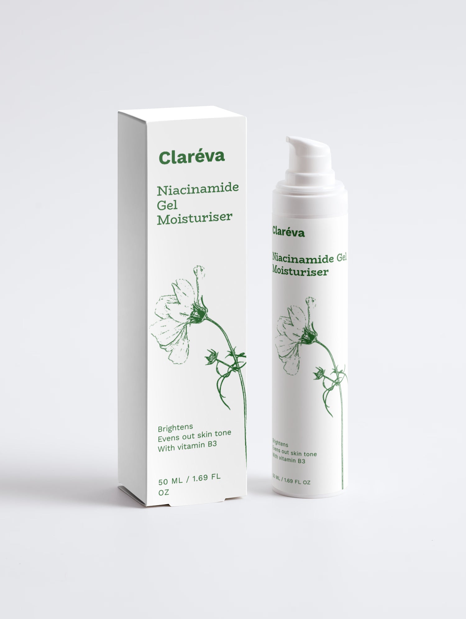 Niacinamide Gel Moisturizer 50ml – Moisturiser by Claréva