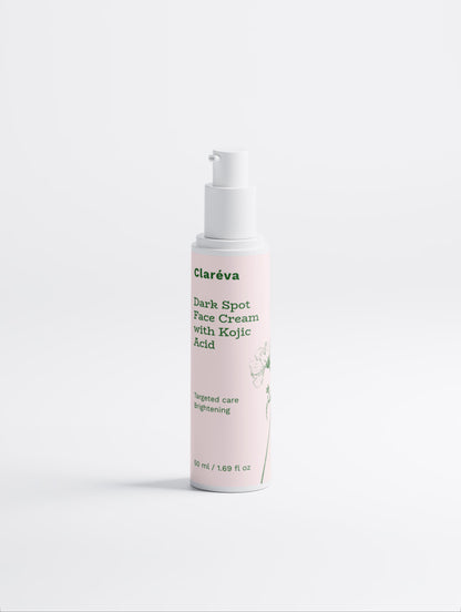 Dark Spot Face Cream with Kojic Acid 50ml – Moisturiser by Claréva