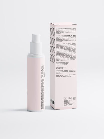 Dark Spot Face Cream with Kojic Acid 50ml – Moisturiser by Claréva