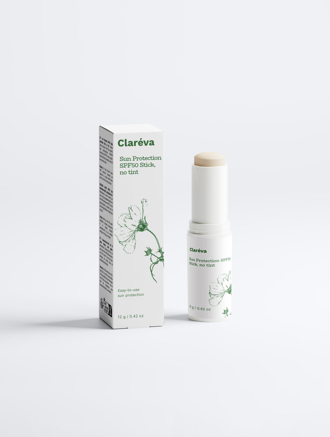 SPF 50 Mineral Sunscreen Stick 12g – Sunscreen by Claréva