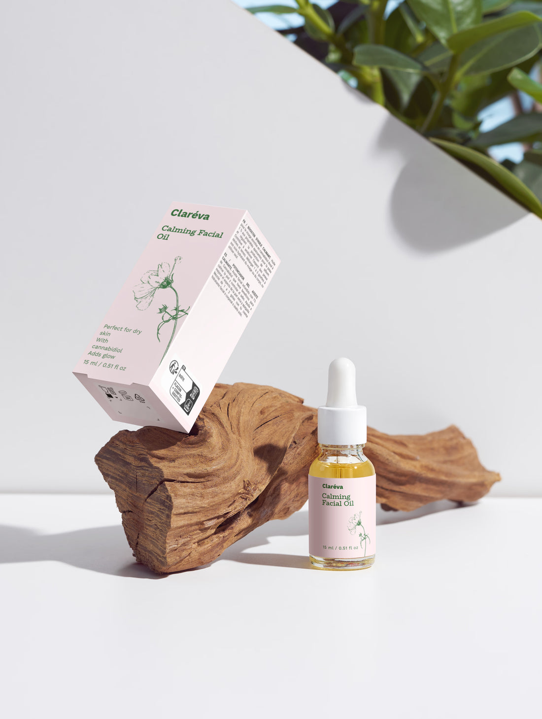 Calming Facial Oil 1% CBD 15ml, Organic Hemp – Facial Oil by Claréva