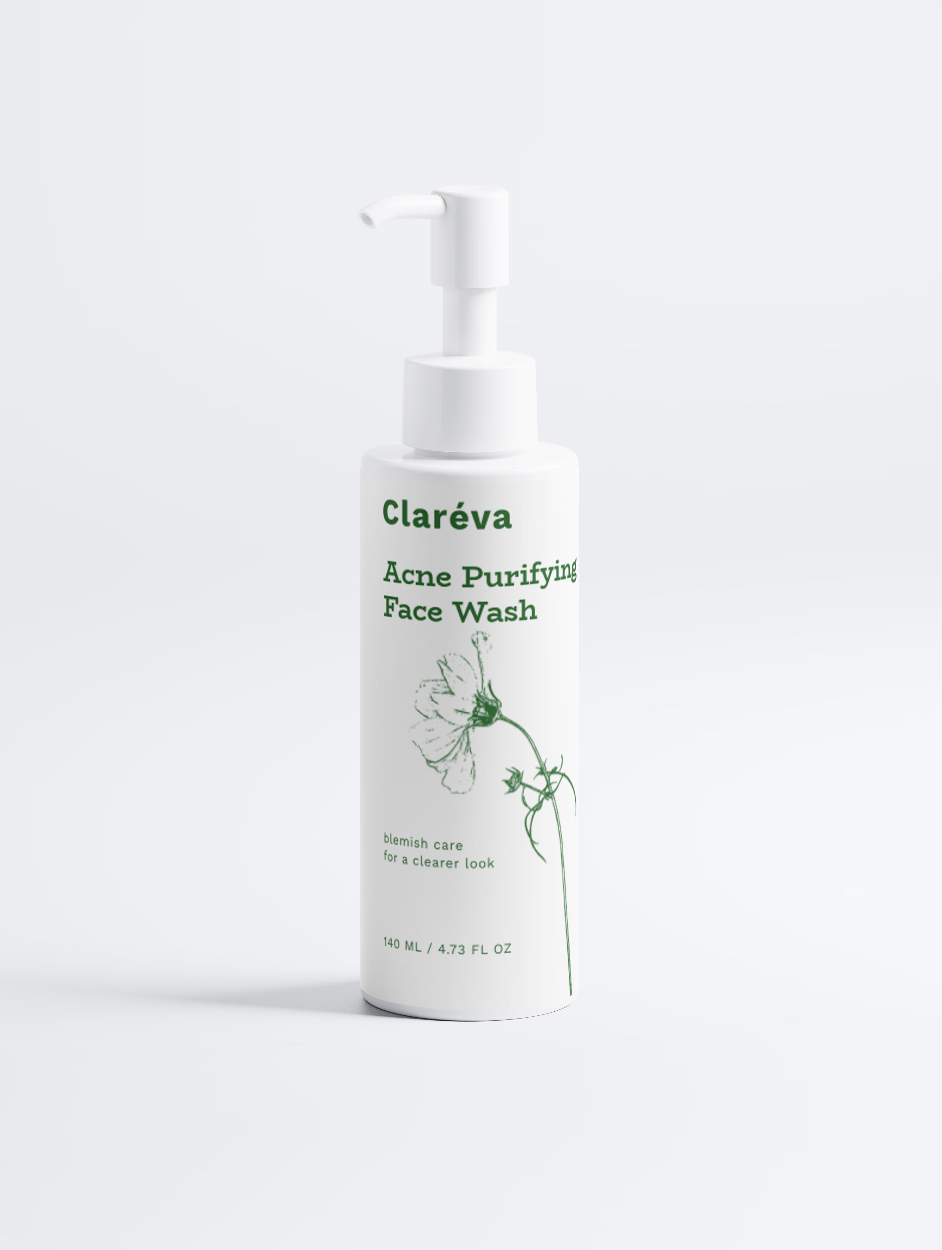Acne Purifying Face Wash 140ml – Cleanser by Claréva